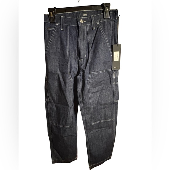 NWT Edwin Dark Blue Worker Pants Jeans - Picture 4 of 9